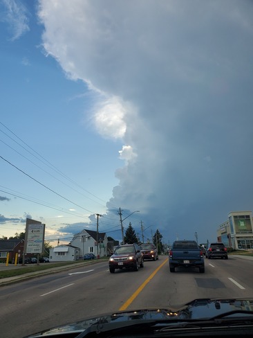 Storm rolling in Moncton, NB