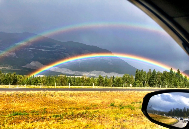 Double Rainbow Canmore, Alberta, CA