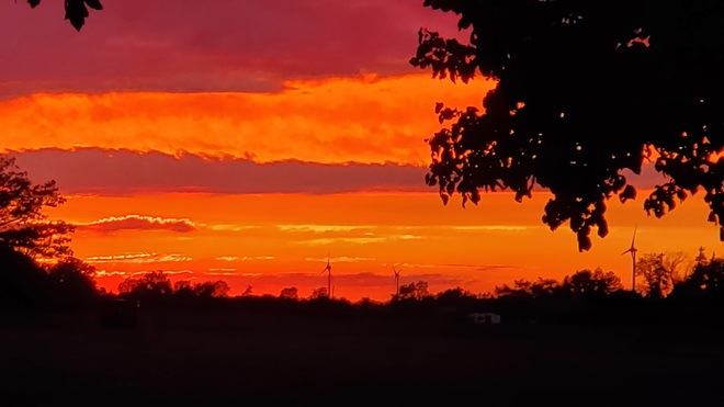 spectacular sunset Wellandport, ON