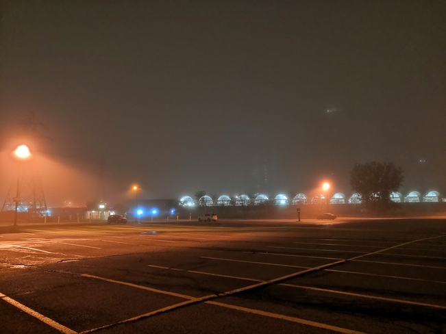 fog at Kipling Station Islington-City Centre West, ON