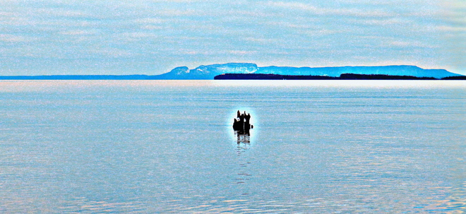 Sight on the big lake they call Superior Mission Marsh Conservation Area - Parking Lot, 106th Street, Thunder Bay, ON