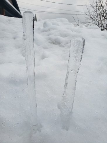 glaçons de neige Sherbrooke, QC
