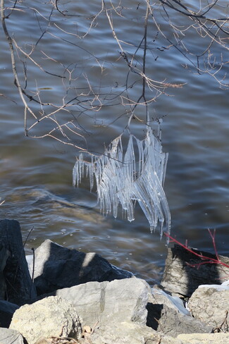 Ice by the river Kanata, Ottawa, ON