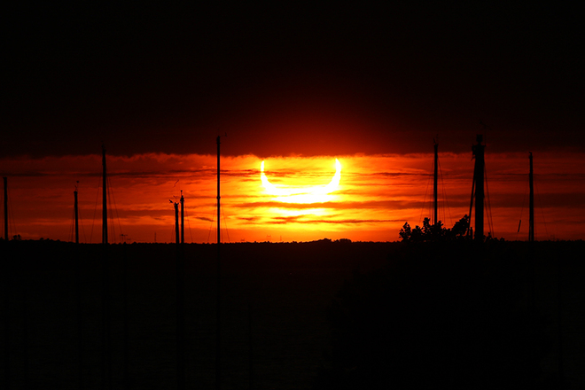Georgian Bay Solar Eclipse Midland, ON