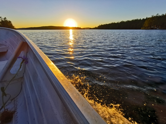 Talon Lake sunset Rutherglen, ON