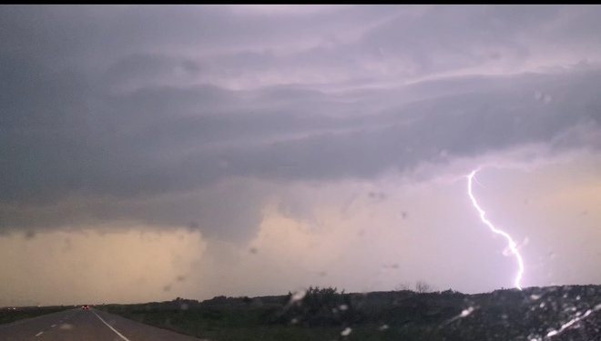 Thunder Storm on Highway #1 McLean, Saskatchewan
