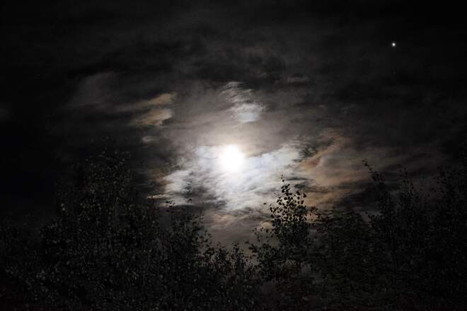 Lune & Jupiter 18 septembre 21 Sainte-Marie, QC