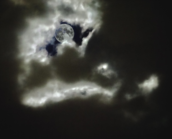 Hunter moon in clouds Orléans, ON K1C 6V9