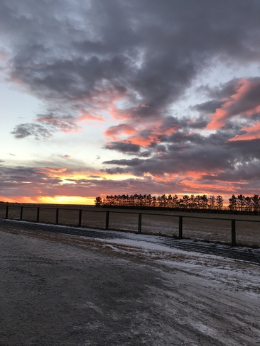 Morning sky Delisle, Saskatchewan, CA