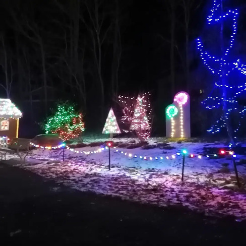 Christmas lights Quispamsis, NB
