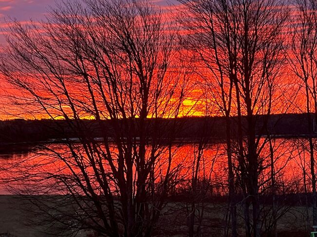 Sunrise on the West River Lyons Brook, Nova Scotia