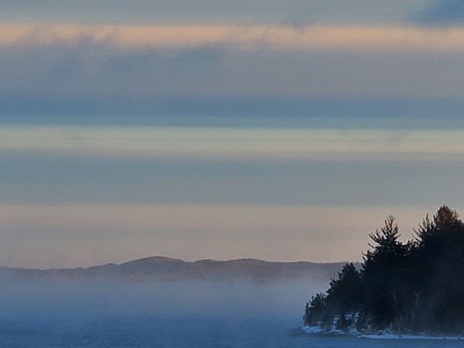 morning fog Sudbury, ON