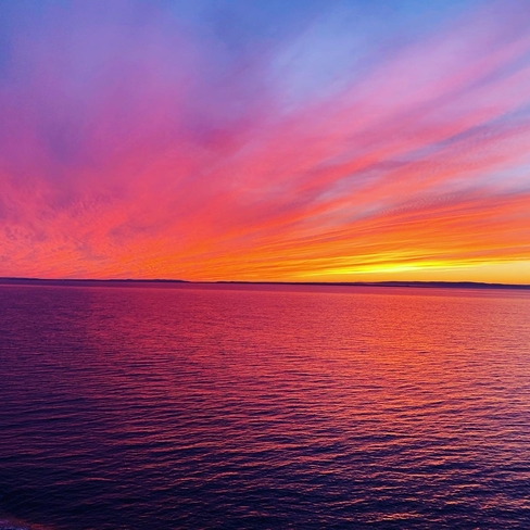 Sunset on the water North Sydney, Nova Scotia, CA