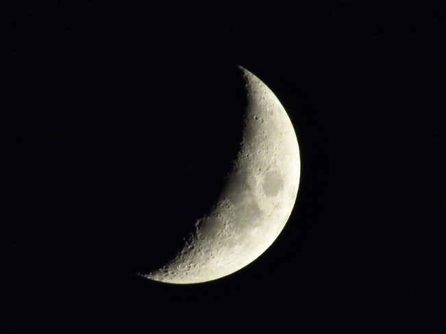 Tonight’s moon Larder Lake, Ontario, CA