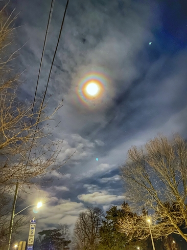 Lunar Rainbow Woodstock, Ontario, CA