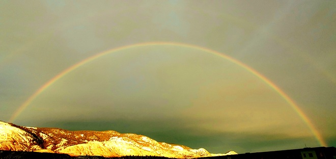 surprise rainbow Kamloops, BC