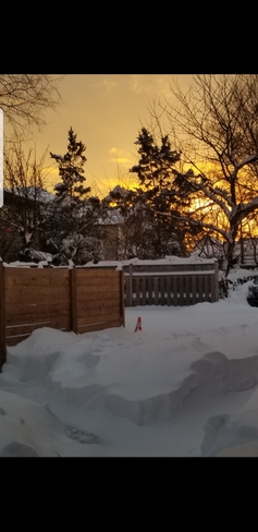Beautiful sunset after the storm Toronto, ON