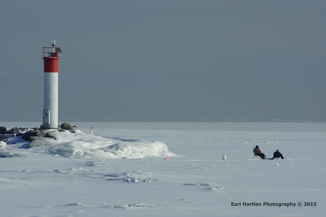 Lake Erie Frozen Over Port Dover Ontario Port Dover, Ontario, Canada