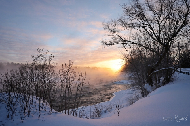 Brume hivernale Chambly, QC