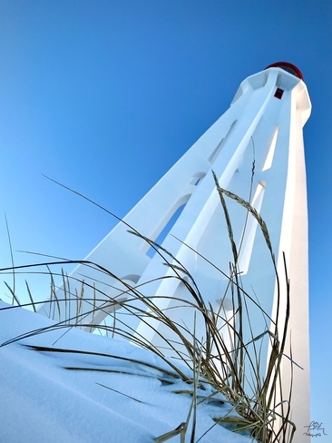 Le phare en hiver Pointe-au-Père, Québec, CA