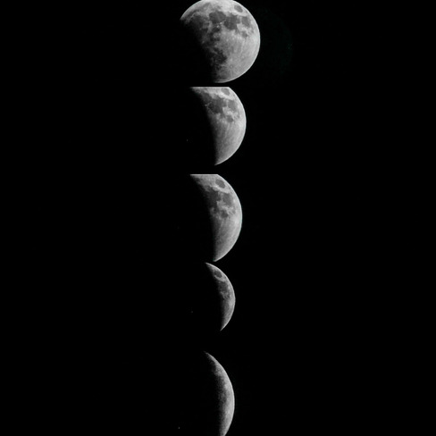 Éclipse lunaire Les Coteaux, QC