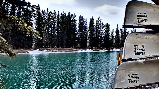 Canoeing Banff, AB