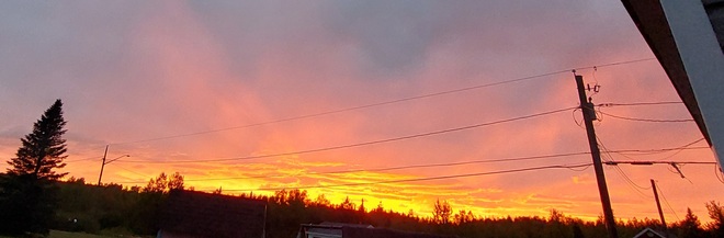 coucher du soleil Val-Doucet, NB
