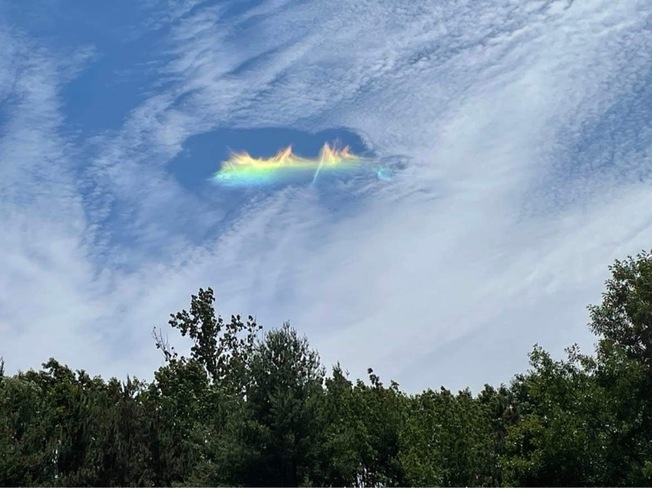 Rainbow clouds Newcastle, Ontario