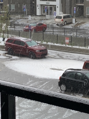 Snow or hail?? Academy, Alberta, CA