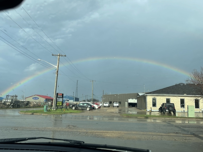 Perfect rainbow Morden, Manitoba, CA