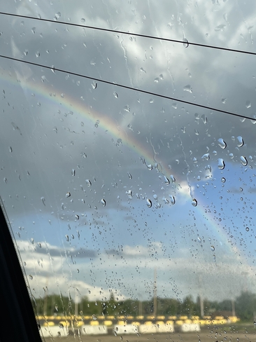 Rainbow from yesterday! Regina, Saskatchewan, CA