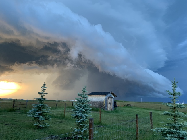 Storm clouds Strathmore, AB