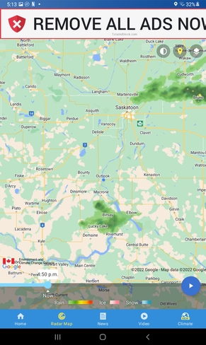 Radar map Outlook, SK