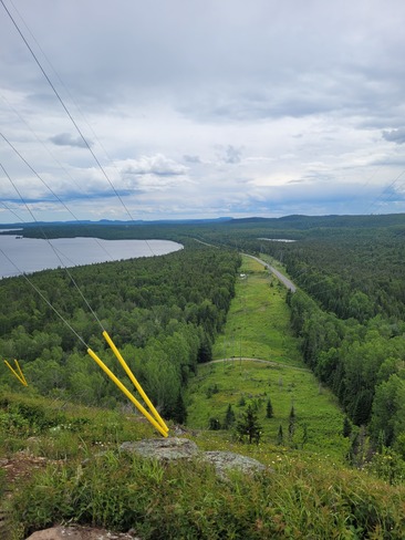awesome view from above jessie lake Nipigon, ON