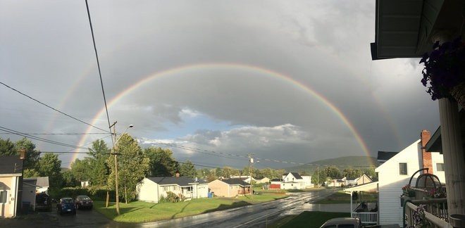 Double rainbow à St-François Saint-François de Madawaska, Nouveau-Brunswick | E7A 1C7