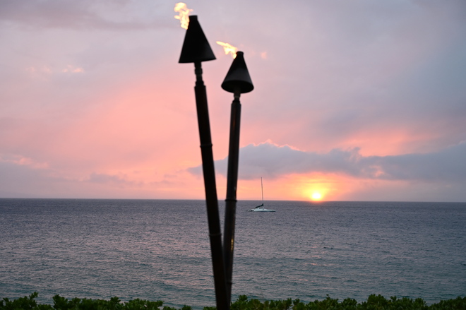coucher de soleil Maui, Hawaï, États-Unis