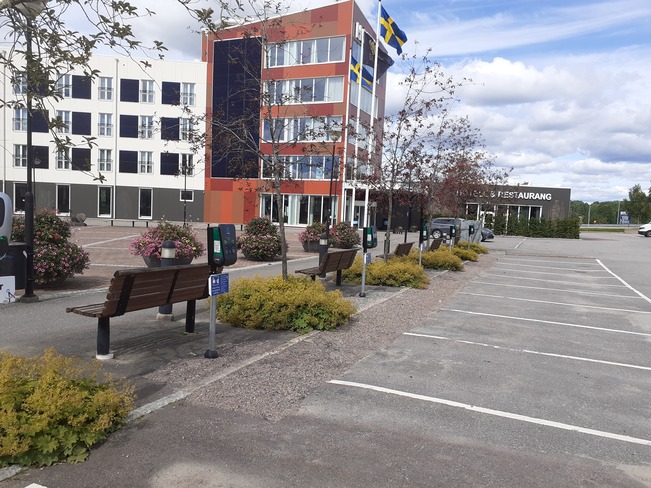 parking a recharge batterie voiture électrique Suède Årjäng, S