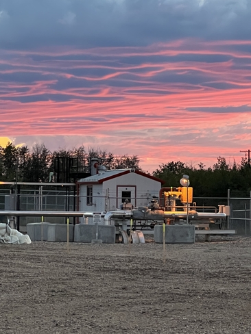 Sunset at HOP. Fort Saskatchewan, Alberta, CA