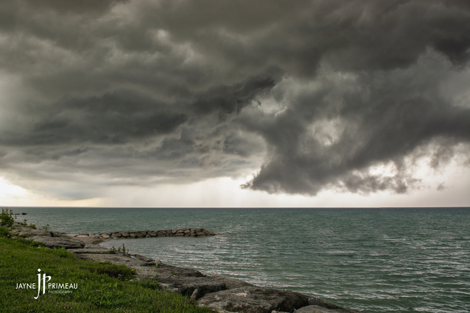 Storm approaching Bright's Grove, Sarnia, ON