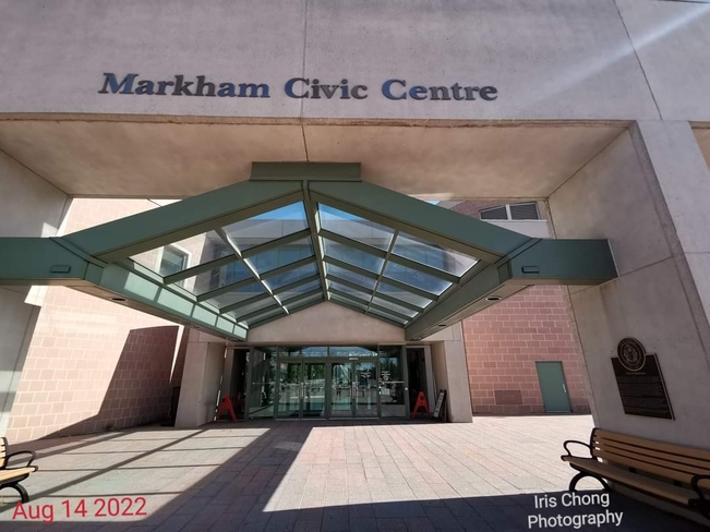 Aug 14 2022 25C Summer - Beautiful Sunday - Markham Civic Centre Markham, ON