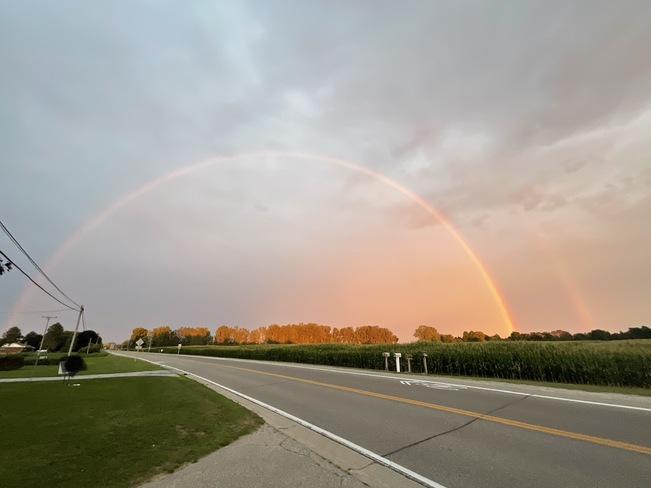 Double Rainbow over Lake Erie near Port Bruc3 Port Bruce, Ontario