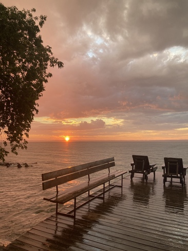 Rainy Sunset On Lake Simcoe Willow Beach, Georgina, ON