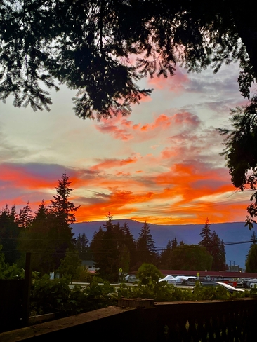 Stunning sunset Sicamous, British Columbia, CA