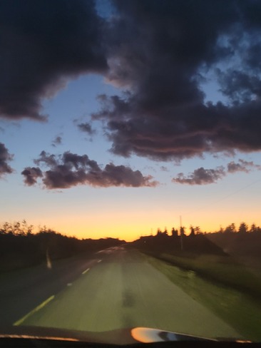 Sunset on the way home Prince Albert, SK