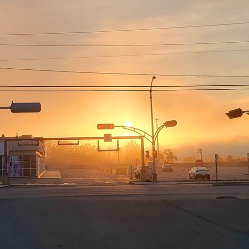 Soleil et brouillard Sherbrooke, QC