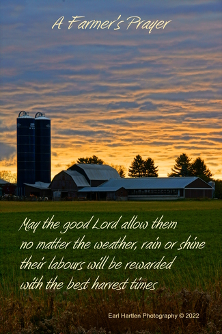 Farmer's Prayer Norfolk County, Ontario, Canada