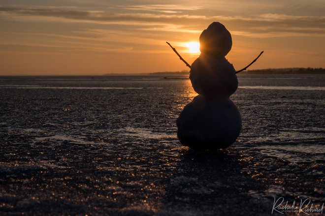 Snowman Sunset Viewlake, ON