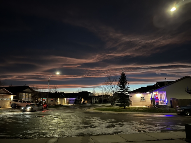 Night time chinook arch clouds Lethbridge, Alberta | T1K 7V8