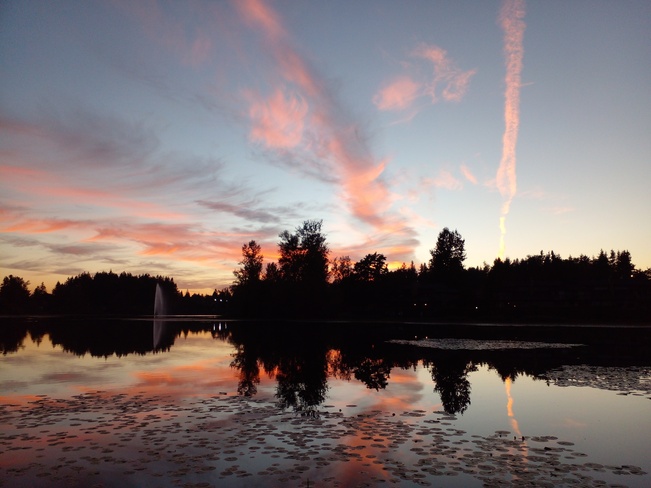 Sunset Ten Mile Lake Provincial Park, BC