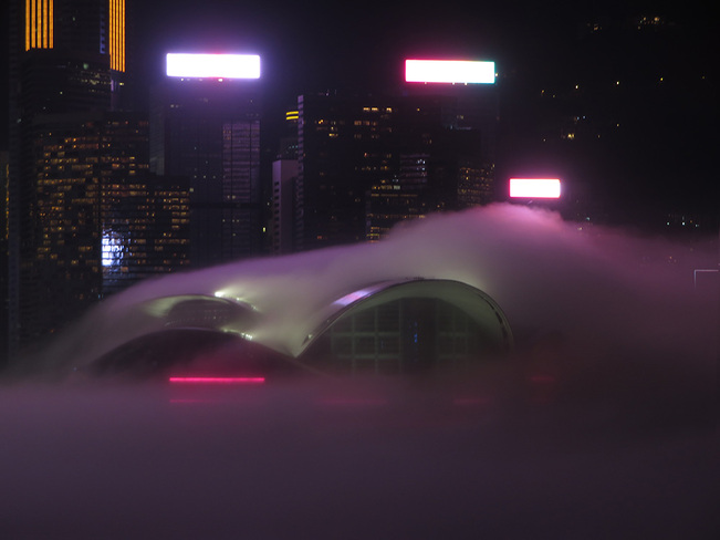 Fog Over Victoria Harbour K11 MUSEA, Salisbury Road, Tsim Sha Tsui, Hong Kong